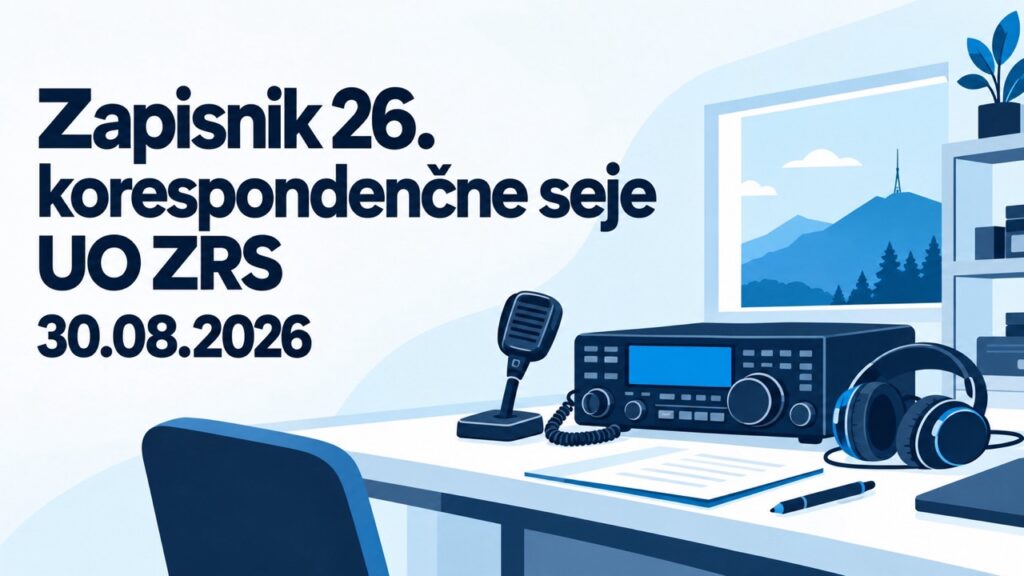 Zapisnik 26. korespondenčne seje UO ZRS 30.08.2026